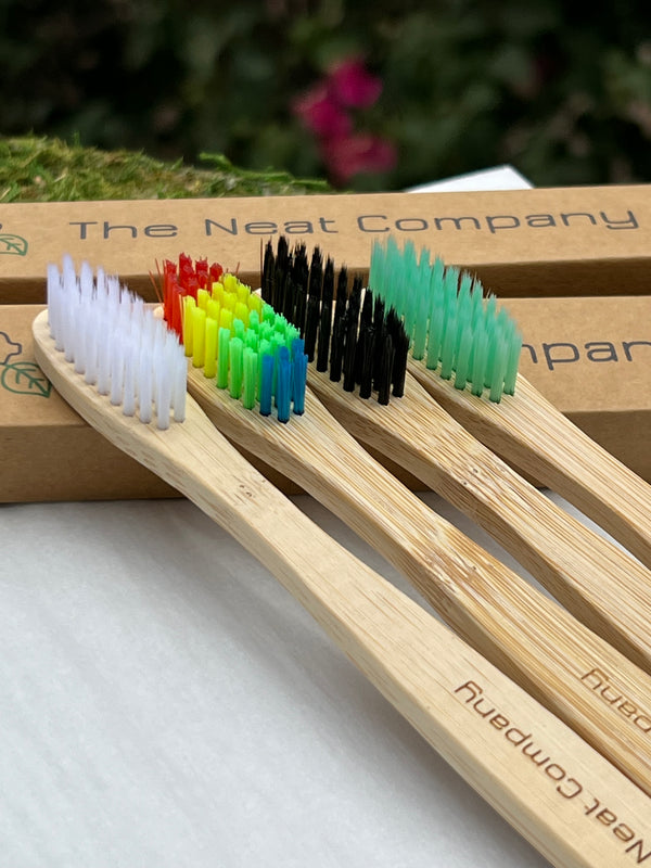 Eco friendly Bamboo Toothbrush - Pack of 6